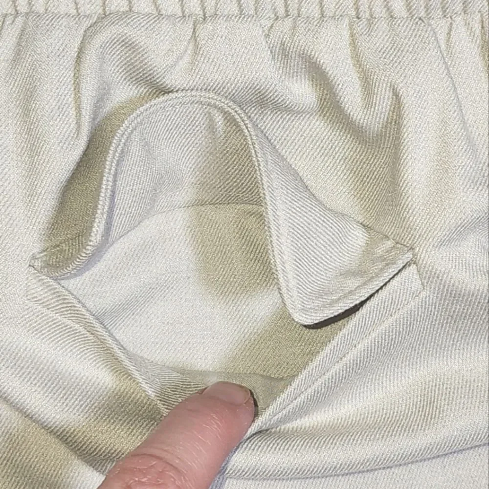 Nine West NWT Beige Mid Rise Tie‎ Waist Jogger Size M